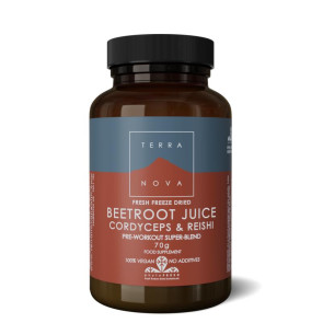 Beetroot juice, Cordyceps & Reishi van Terranova (70 gram)