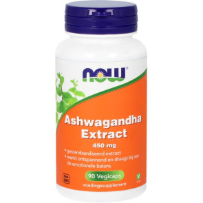 Ashwagandha extract 450 mg van NOW : 90 vcaps