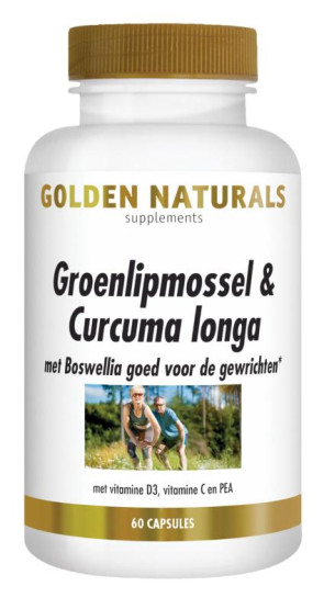 Groenlipmossel complex van Golden Naturals (60 capsules)