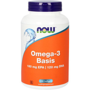 Omega-3 basis 180 mg EPA 120 mg van NOW : 200 softgels
