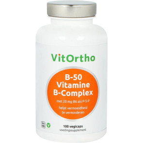 B-50 Vitamine B-Complex van Vitortho : 100 vcaps