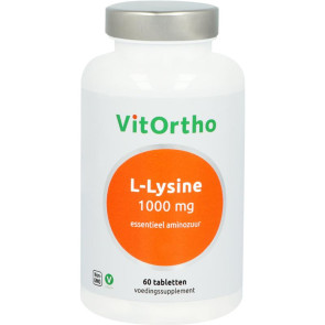 L-lysine 1000 mg van Vitortho : 60 tabletten