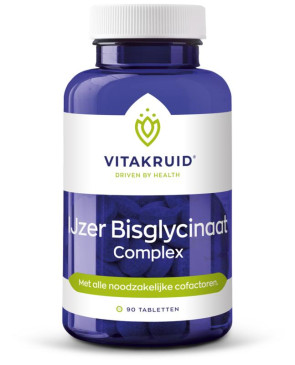 IJzer bisglycinaat 28 mg complex van Vitakruid : 90 tabletten