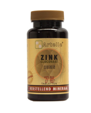 Zink gluconaat 25 mg van Artelle (75 tabletten)