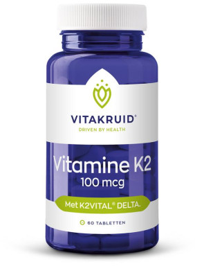 Vitamine K2 100 mcg van Vitakruid : 60 tabletten