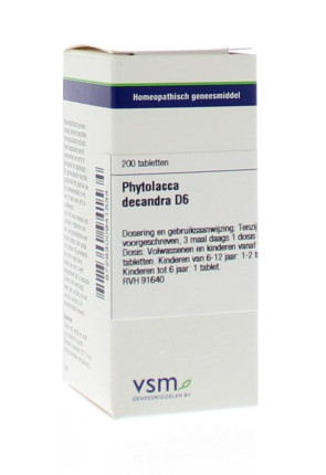 Phytolacca decandra D6 van VSM (200tab)