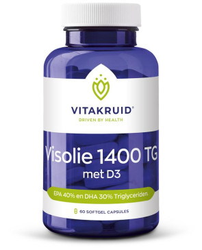Visolie 1400 TG met D3 van Vitakruid : 60 softgels