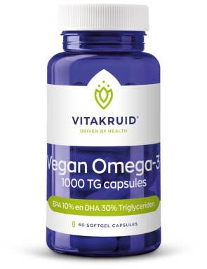 Vegan Omega-3 1000 TG van Vitakruid (60 softgels)