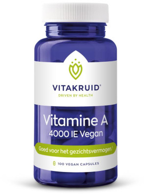 Vitamine A 4000ie vegan van Vitakruid (90 vcaps)
