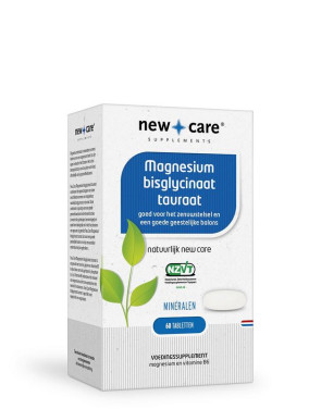 Magnesium bisglycinaat tauraat van New Care: 60 tabletten