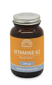 Vitamine K2 200 mcg/MK7 van Mattisson : 60 tabletten