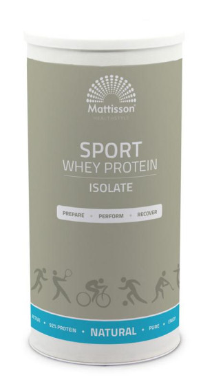 Whey protein isolate sport van Mattisson 