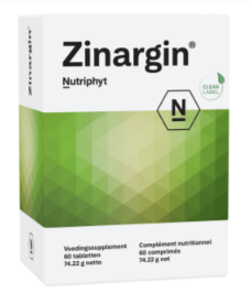 Zinargin van Nutriphyt : 60 tabletten